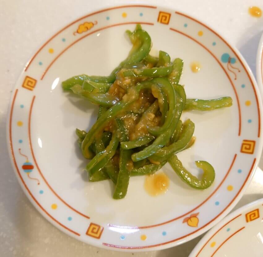 細切りピーマンのみそ炒め